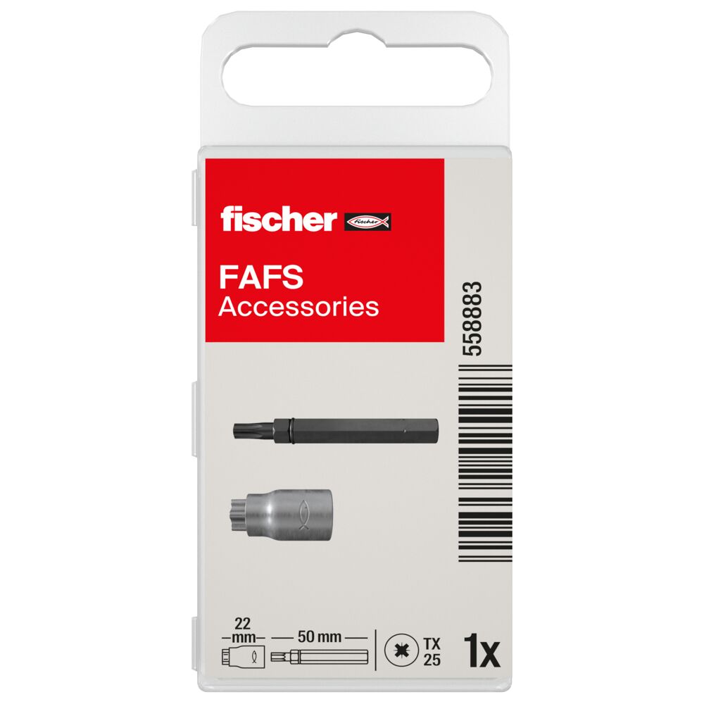 fischer montage tool en bit voor stelschroef FAFS - Afbeelding 2