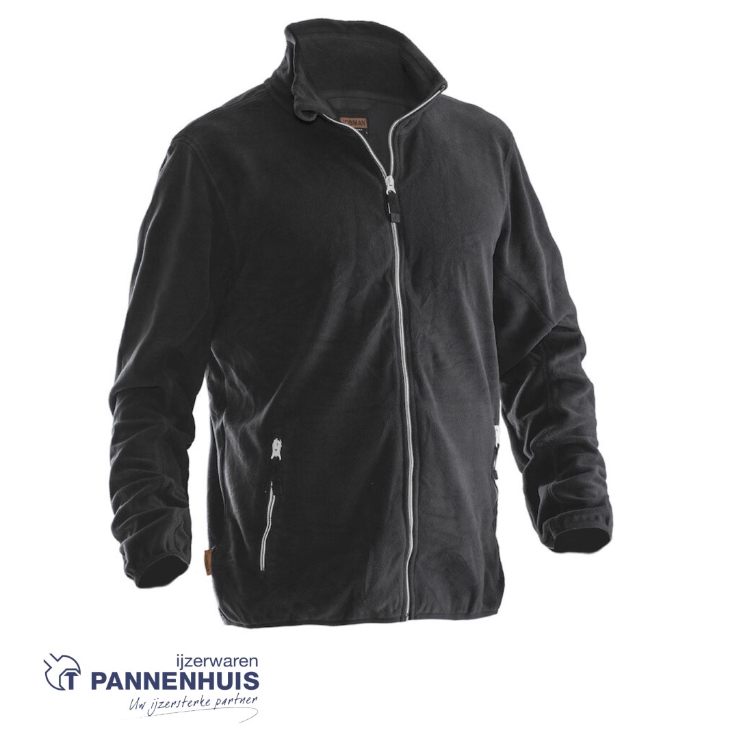 Jobman 5901 Microfleece Jacket zwart XXL