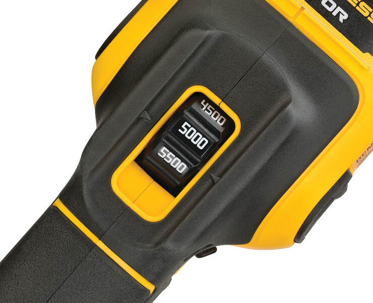 Dewalt DCM848P2 18V XR Brushless Haakse polijstmachine (excentrisch) 125-180mm 2x 5.0Ah - Afbeelding 3