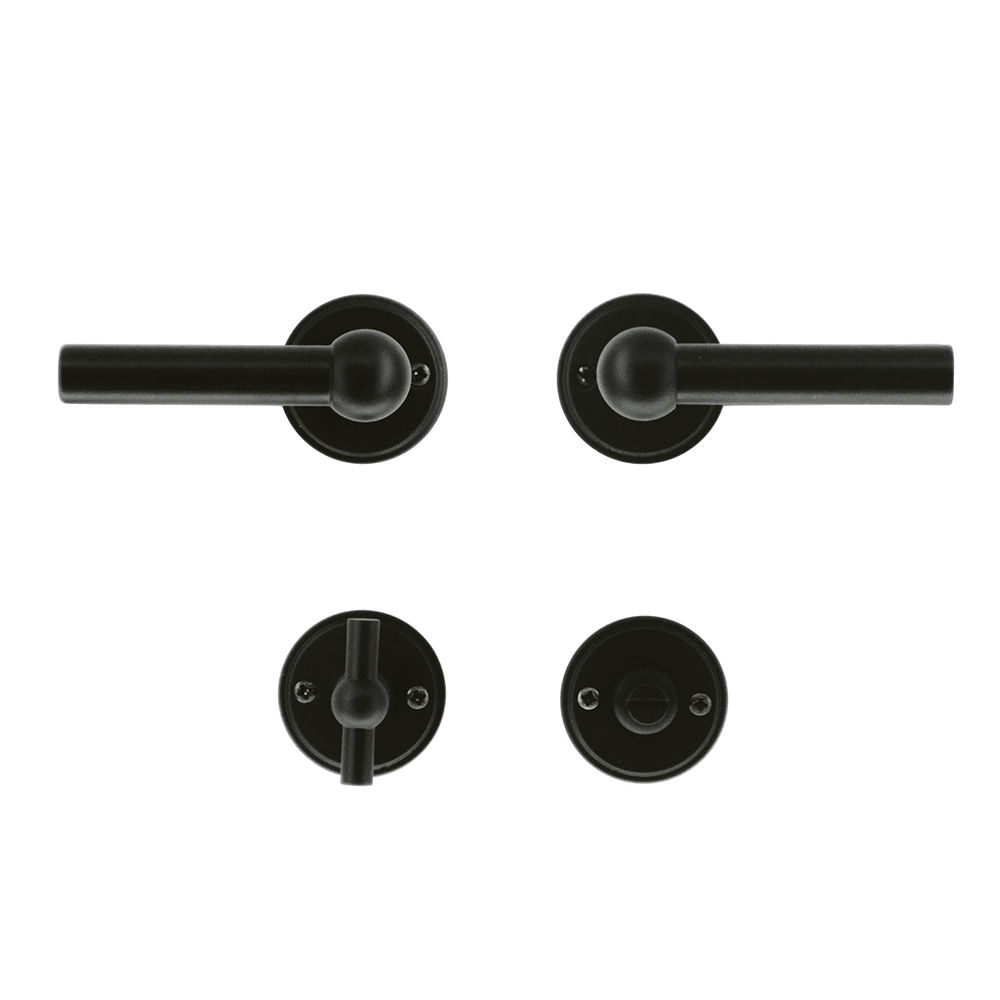 Deurkruk Pro PETANA L+L Zwart R+WC