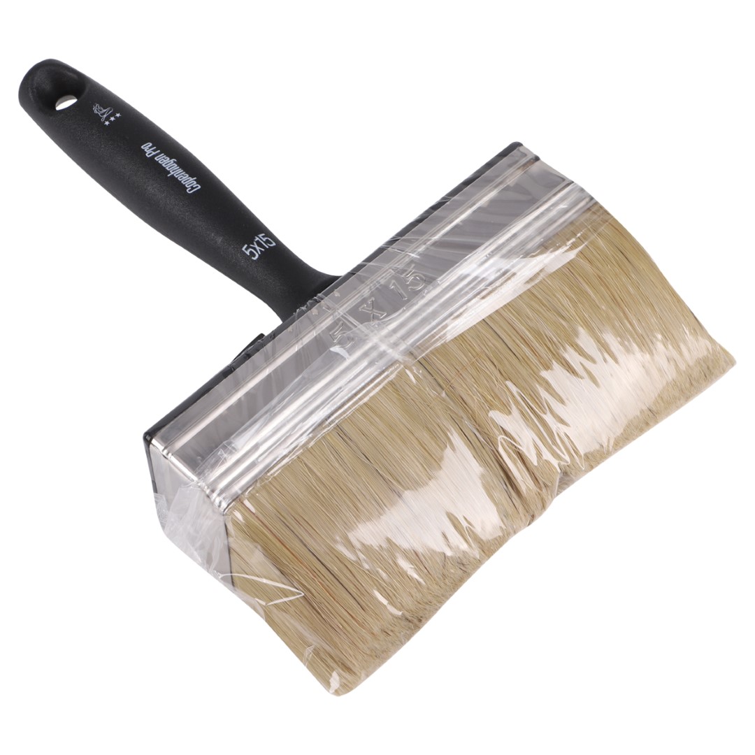 Copenhagen Pro blokwitter - wit Chinees varkenshaar mix - 5 x 15 cm - Afbeelding 2