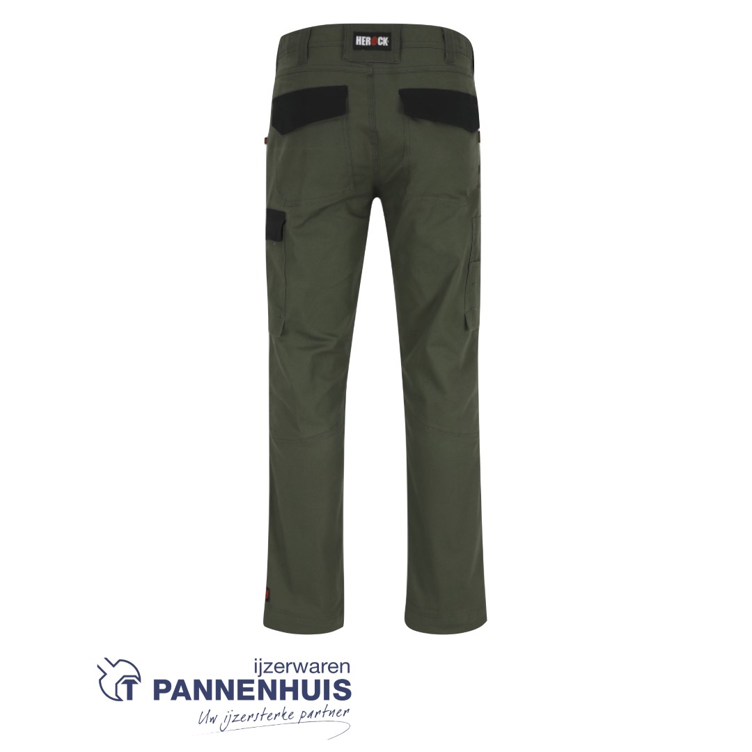 Herock Dero broek Donker Kaki/Zwart - Afbeelding 2