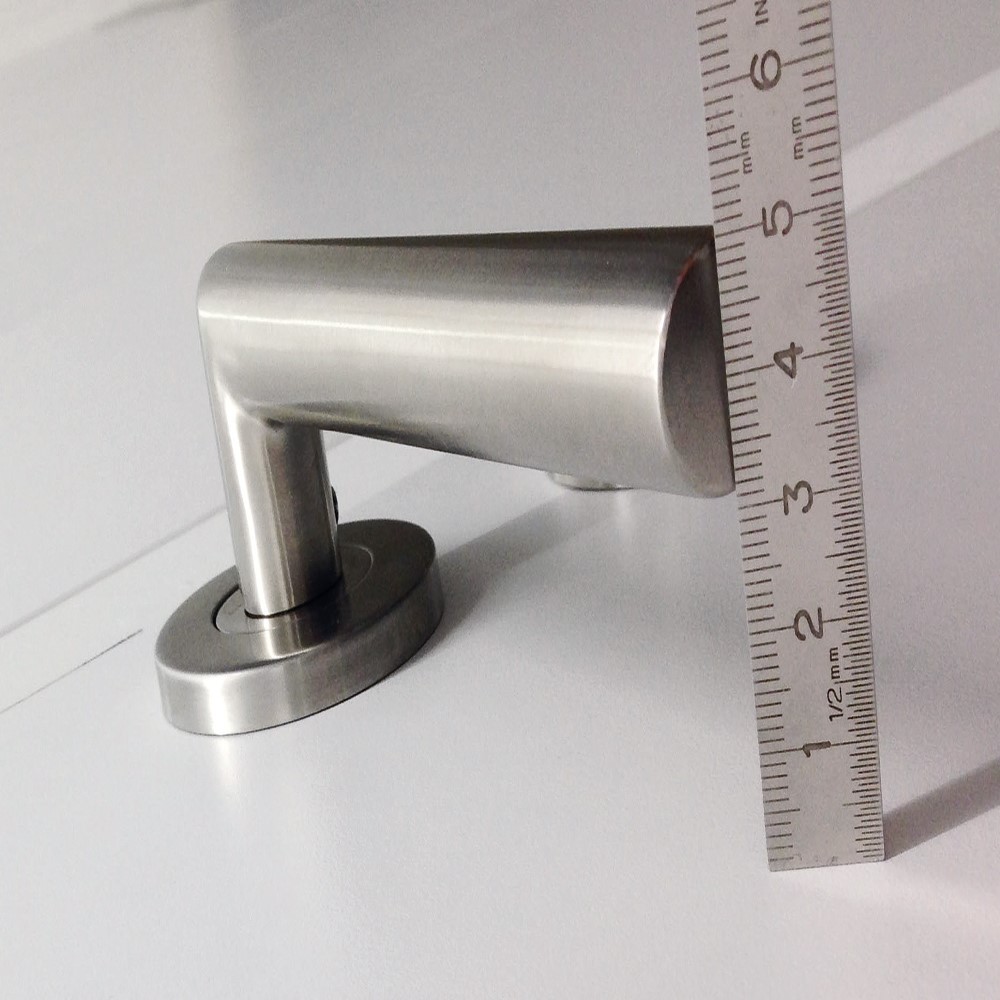Deurkruk Pro ROLLUIK I SHAPE 19mm Inox Plus R+E CYL - Afbeelding 2