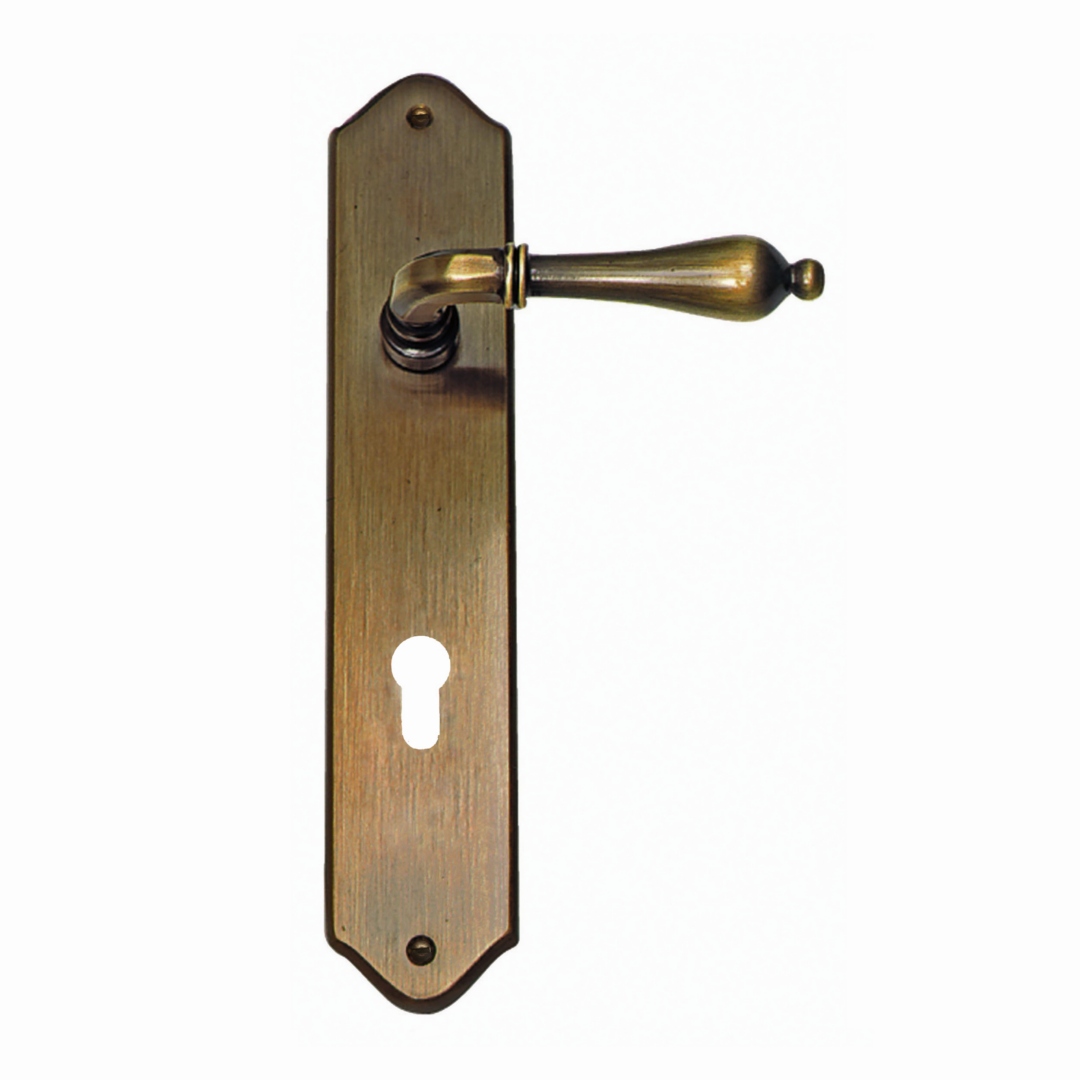 Deurkruk Pro MARTINA BRONS PLAAT+CYL 72MM