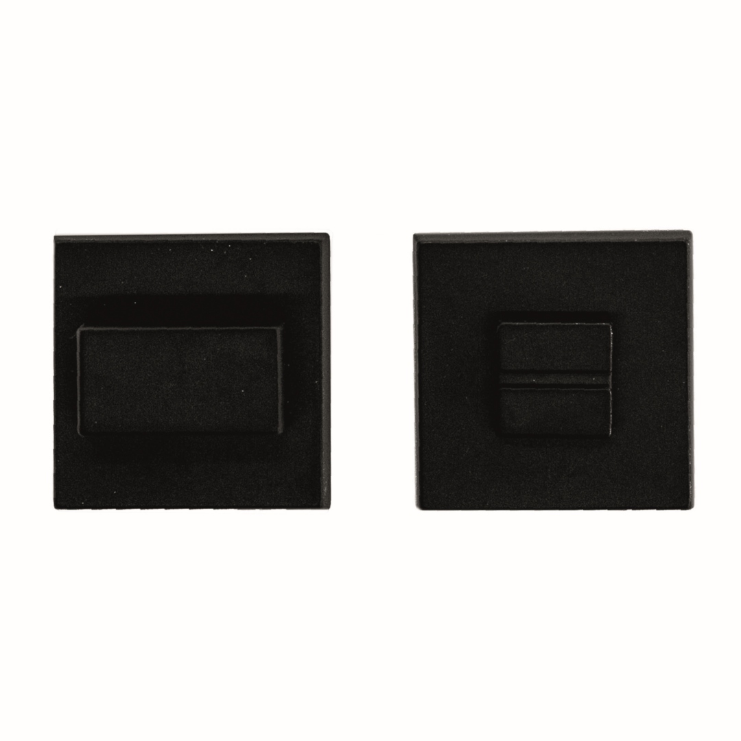WC garnituur SQUARE 48MM ZWART