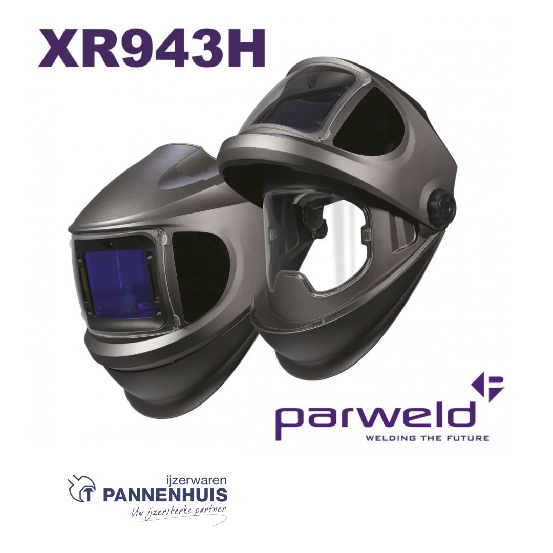 Parweld XR943H automatische lashelm met slijpvizier - Opklapbaar