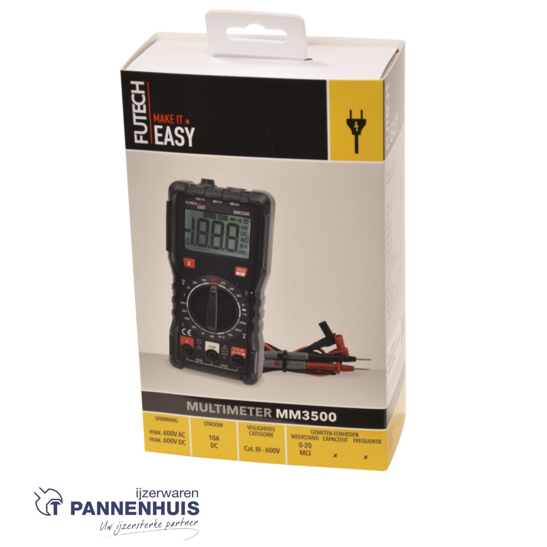 Futech Multimeter MM3500 - CAT III 600V - Afbeelding 2