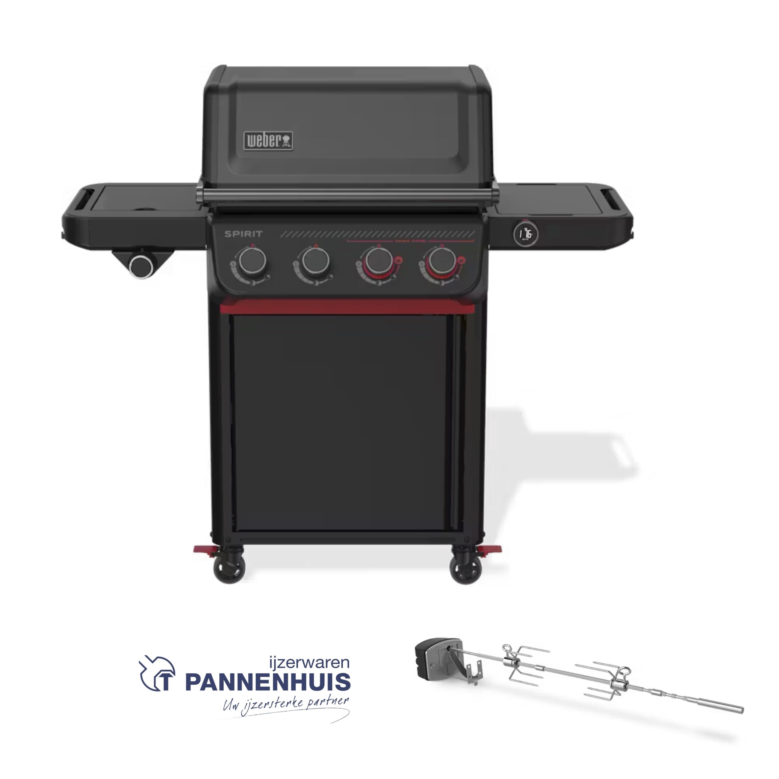 Weber Spirit EPX-435R, Stealth + braadspit