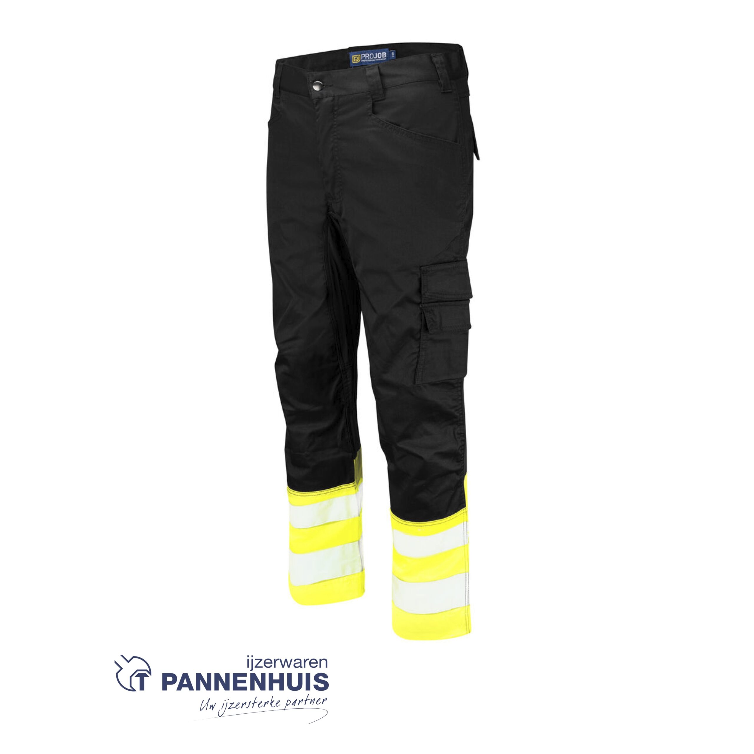 Projob 6537 signalisatie stretchbroek Geel - zwart - Afbeelding 2