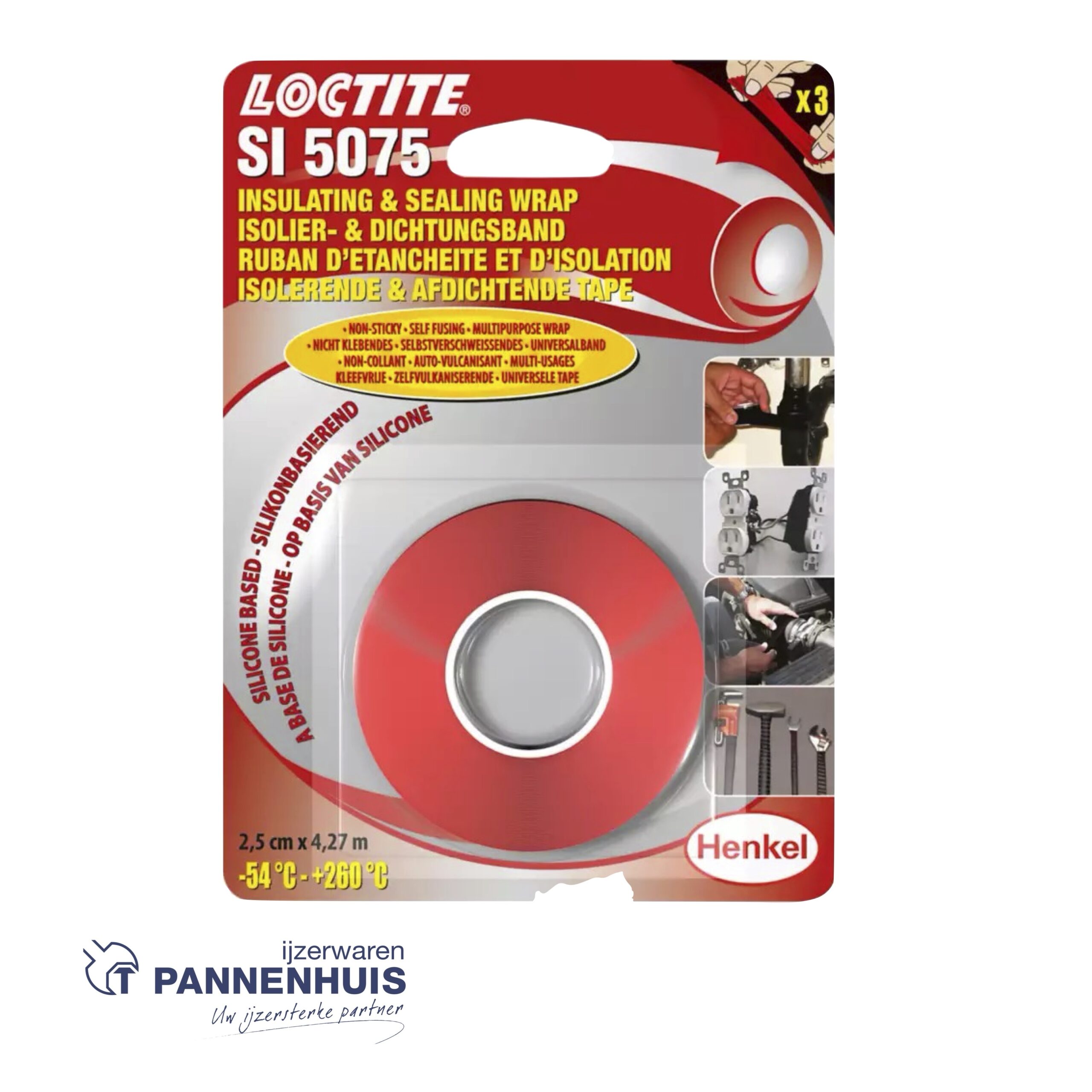 LOCTITE SI 5075 RD 4,27M Reparatiematerialen voor leidingen