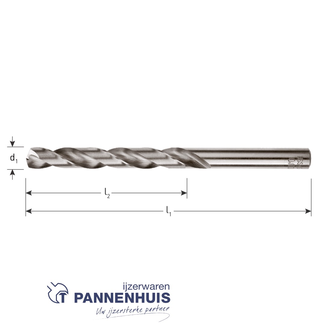 Ivana HSS-G Spiraalboor DIN 338 splitpoint 3,0 mm - Afbeelding 2