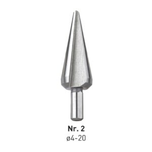 HSS Konische Plaatboren ø 5 tot 20 mm Nr 2