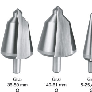 HSS Konische Plaatboren ø 5,0 tot 22,5 mm Nr 9