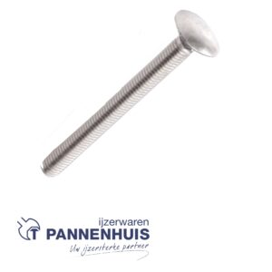 Houtbout Din 603 M 8x 90 inox A2 (25st)