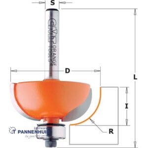 CMT Bolle radiusfrees met kogellager HW D=38,1 x 15.5mm R=12,7 L=58 S=8 Z2