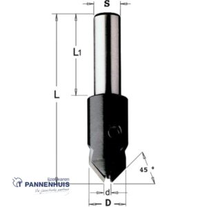 CMT Verzinker rechts D=16mm d=3 LT=55mm S=10x30mm Z2 RH (rechtsdraaiend) HW