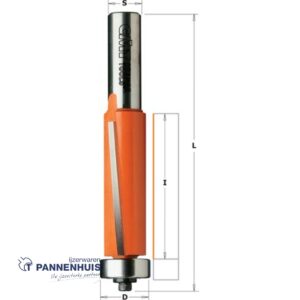 CMT Uitloopfrees met kogellager, HW D=19 x 25.4mm L=80,2 S=8 Z2