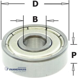 CMT Standaard kogellager D=19 x 6 P=6