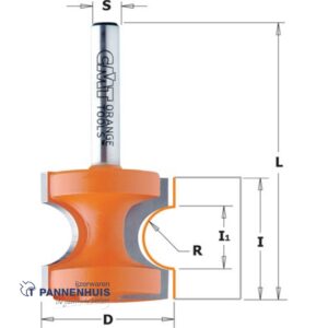 CMT Haflronde frees, HW D=28,6 x 25,5mm R=6,35 L=57 S=8 Z2