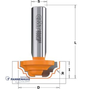 CMT Profielfrees, HW D=31,7 x 13mm R=4 L=58 S=8 Z2