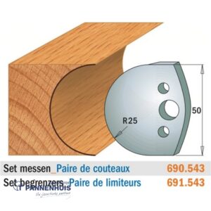 CMT Profielmessen I=50x4mm 2 stuks nr.543