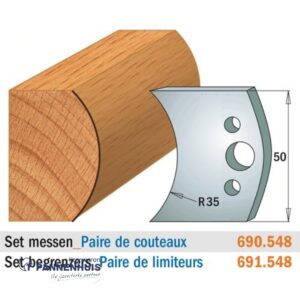 CMT Profielmessen I=50x4mm 2 stuks nr.548
