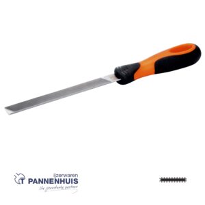Bahco Molenzaagvijl met hecht met 1 ronde zijkant basterd 8" 200 mm