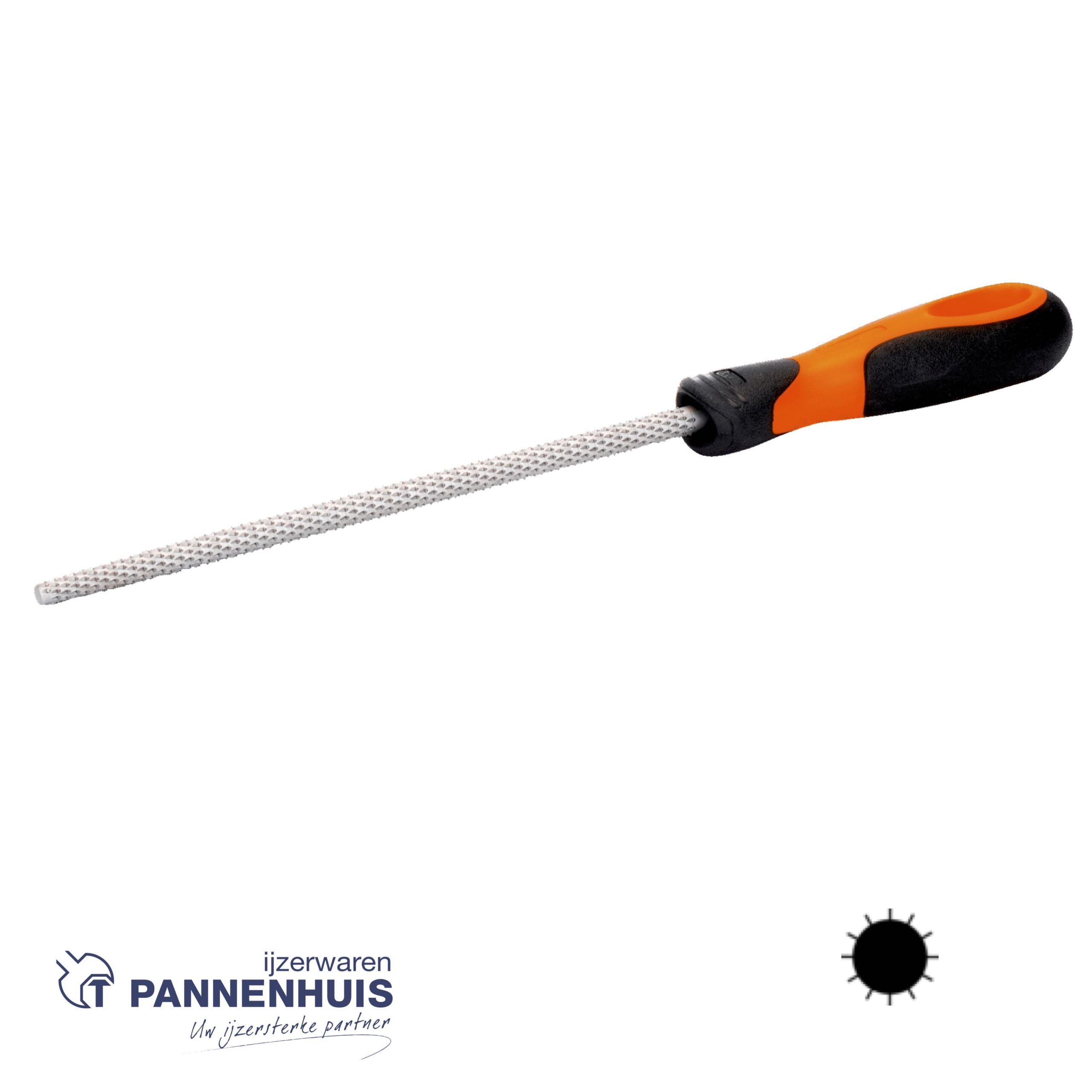 Bahco Ronde rasp met hecht Bastard 8" 200 mm