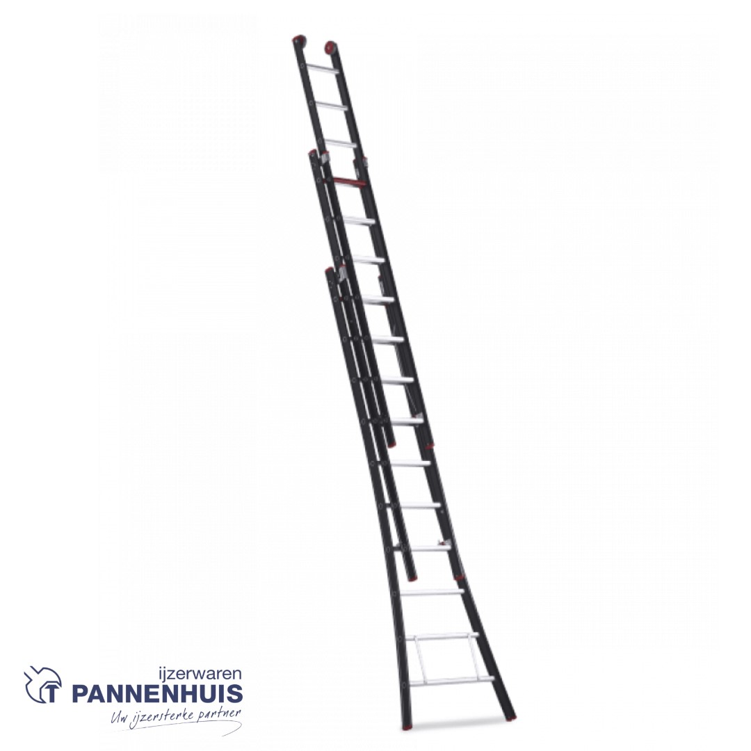 Altrex Nevada reformladder 3x14 sporten 415 - 945cm zwart