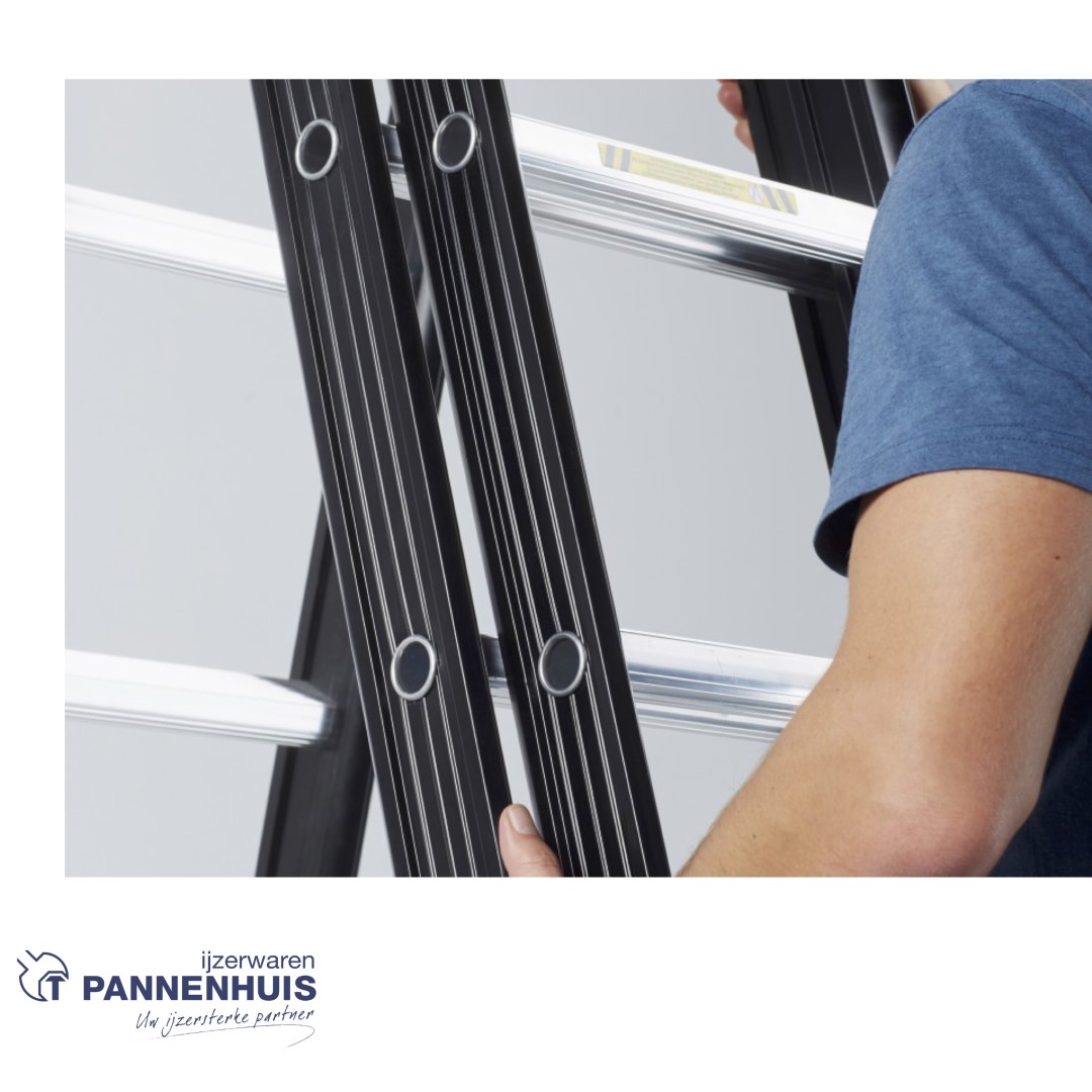 Altrex Nevada reformladder 3x14 sporten 415 - 945cm zwart - Afbeelding 3