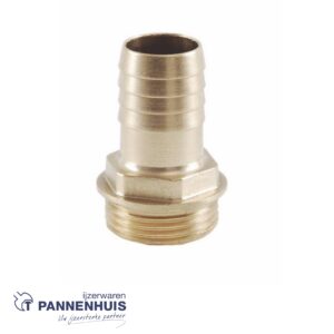 Slangpilaar in messing M 1" x 25mm