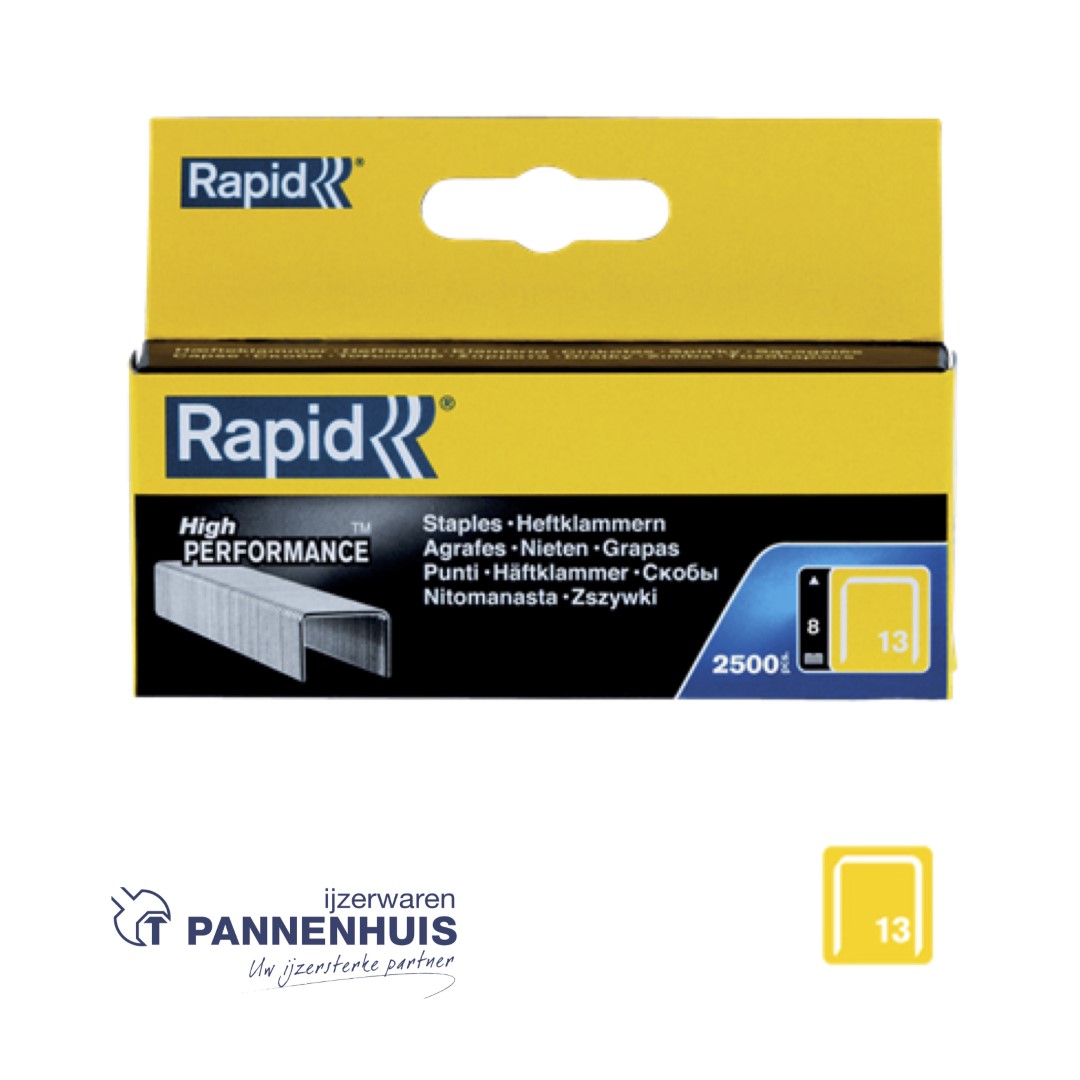 Rapid Nr. 13 fijndraadnieten 8 mm (2500 st)