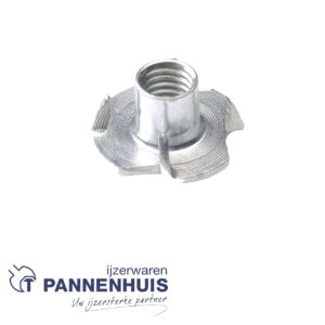 Inslagmoer verzinkt voor hout M 6x9 (250st)