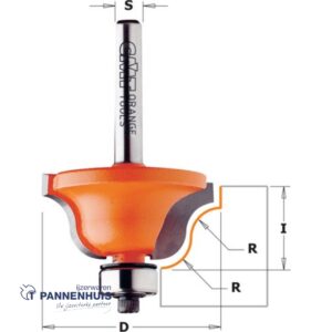 CMT Profielfrees met kogellager, HW D=38,1 x 17.3mm R=6,4 L=59 S=8 Z2