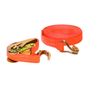 Ivana spanband oranje met haken 25mm 5mtr 1000kg