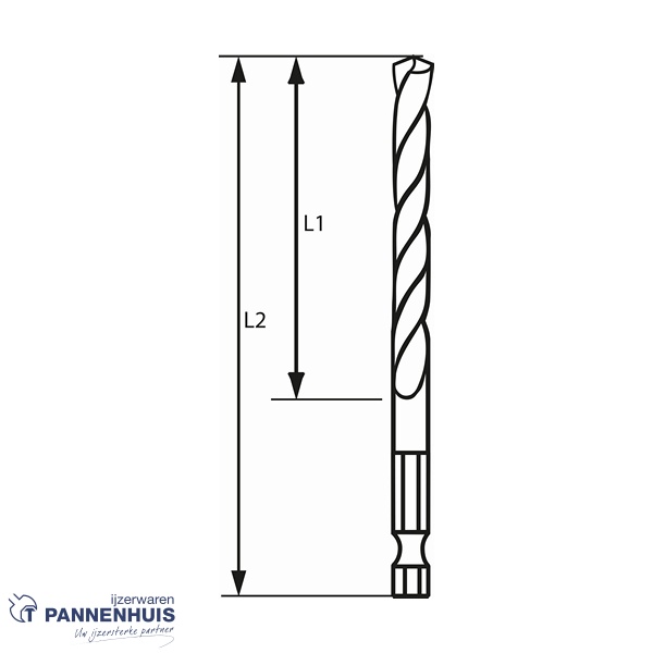 Bosch Spiraalboor HSS zeskantschacht 4 x 43 x 83 mm - Afbeelding 5