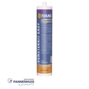 Ivana Vensterkit Easy Zwart overschilderbaar 310 ml