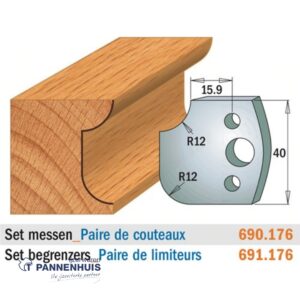 CMT Profielmessen I=40x4mm 2 stuks nr.176