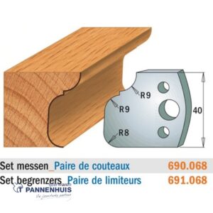 CMT Profielmessen I=40x4mm 2 stuks nr.068