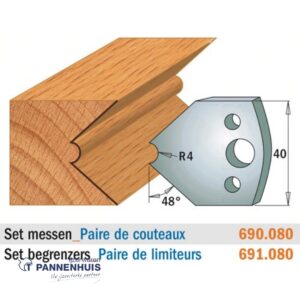 CMT Profielmessen I=40x4mm 2 stuks nr.080