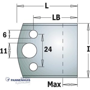 CMT Profielmessen I=40x4mm 2 stuks nr.193