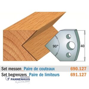 CMT Profielmessen I=40x4mm 2 stuks nr.127