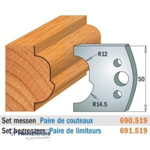 CMT Profielmessen I=50x4mm 2 stuks nr.519