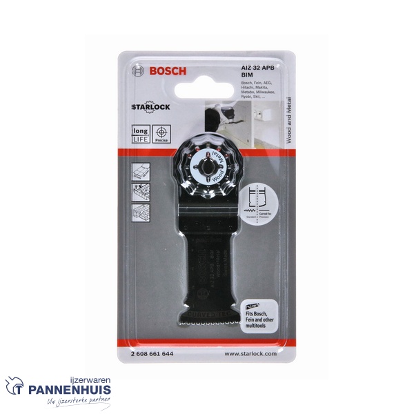 Bosch Starlock AIZ 32 APB BIM Hout + Metaal 32x50 - Afbeelding 2