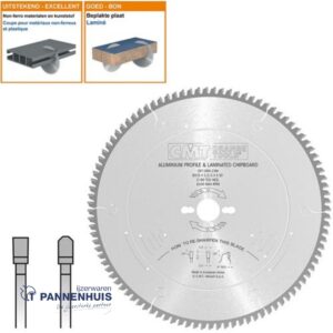 CMT Cirkelzaag HW 315x30x3,2 Z96 Aluminium, Composiet