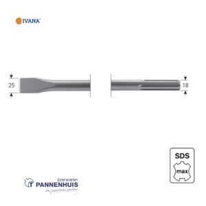 IVANA SDS-MAX Plattebeitel 25x280mm