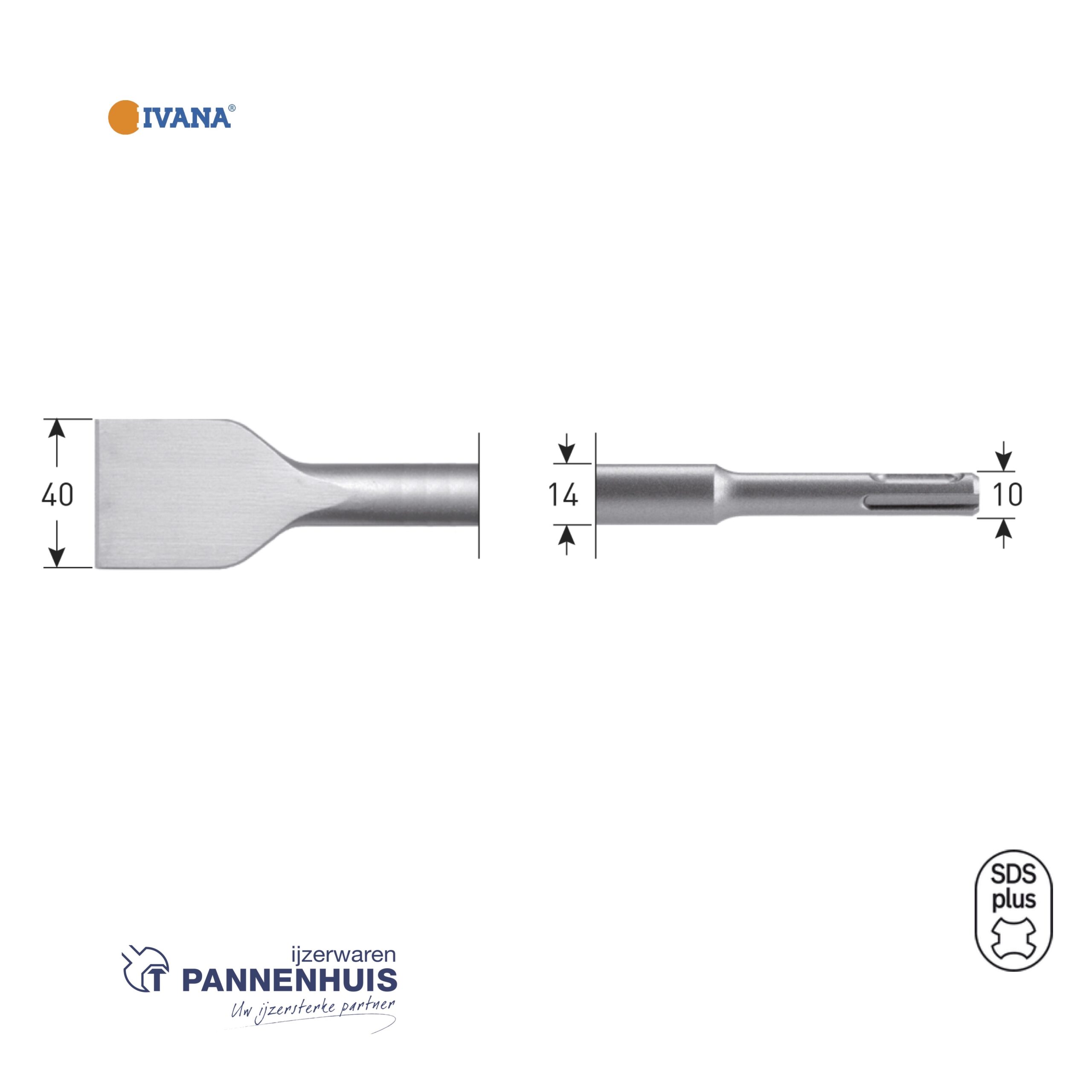 IVANA SDS-plus Spadebeitel 40x250mm
