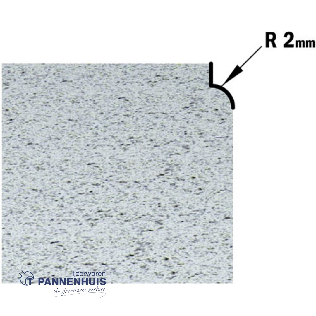 CMT Holle radiusfrees zonder opstaande kant, HW D=16,7 x 12.7mm R=2 L=52,5 S=8 Z2 - Afbeelding 3