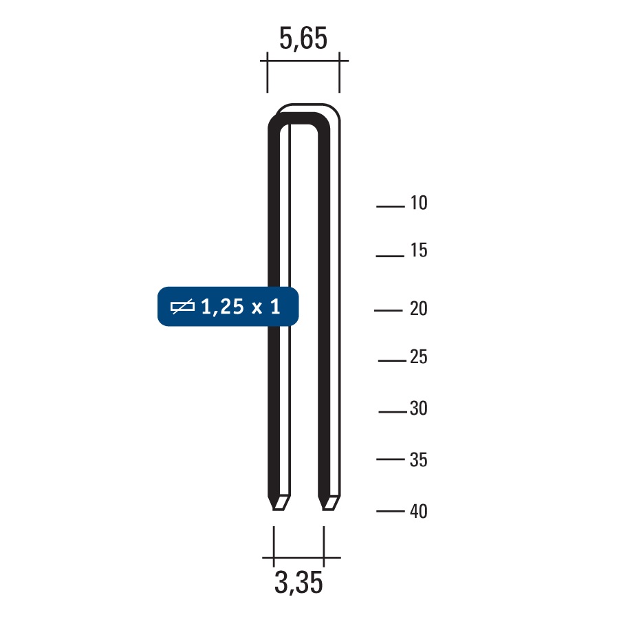 Carat 90 nieten 40mm 3.000st (SX)