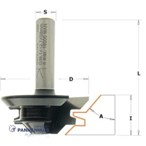 CMT Verstekfrees met rechte hoeken, HW D=38.1 x 14mm L=52 S=8 Z2